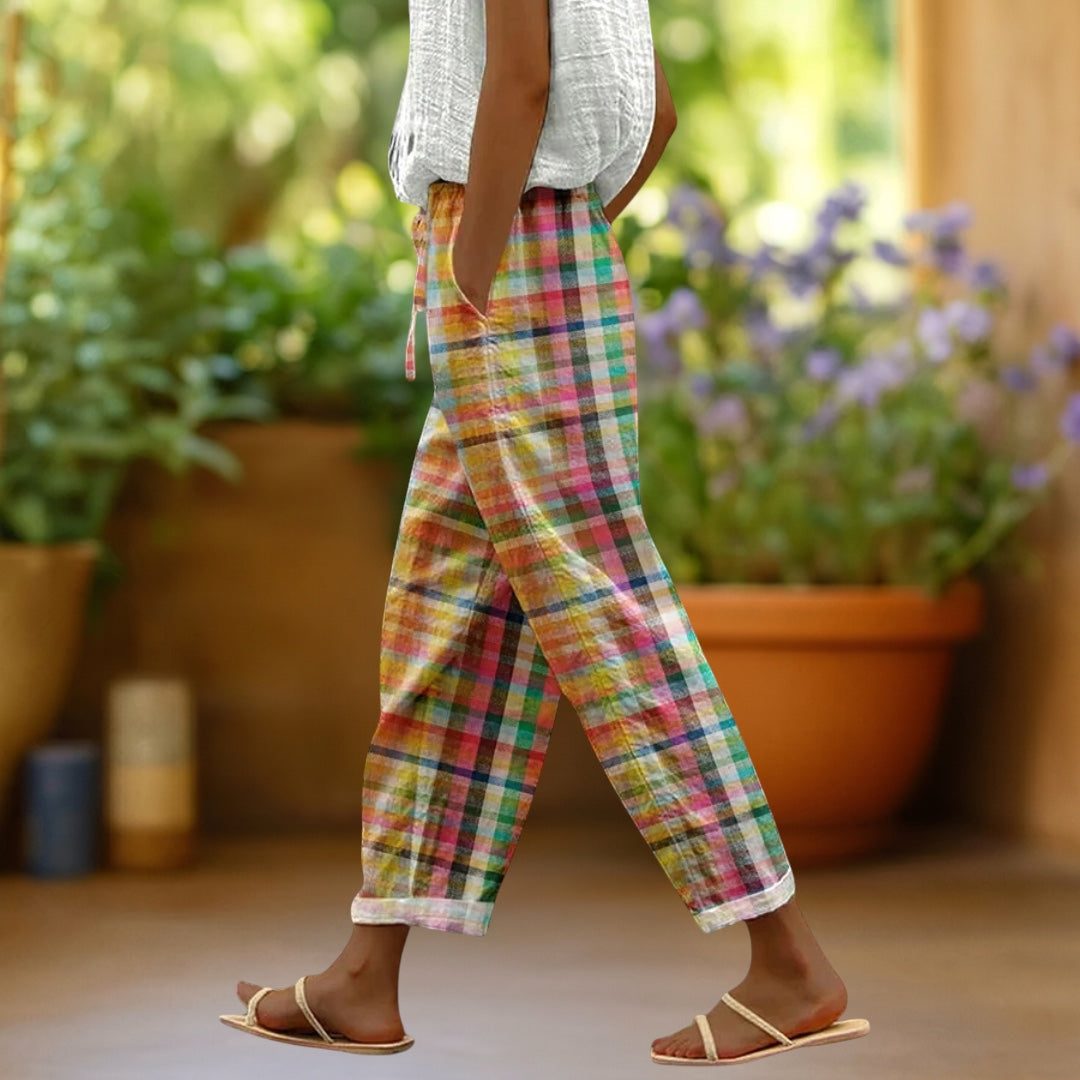Michelle™ | Pantalones a cuadros cómodos