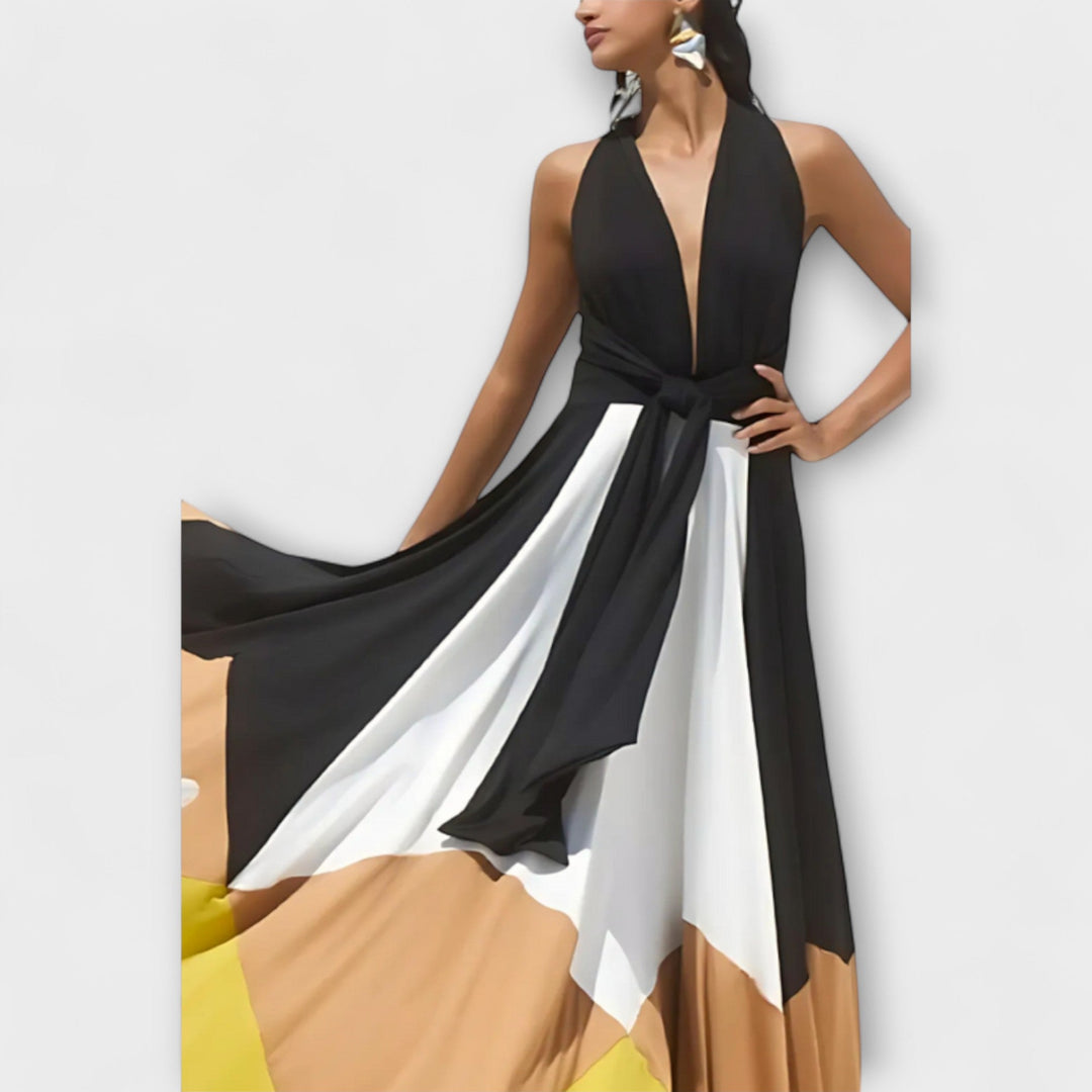Nava - Vestido largo con la espalda descubierta