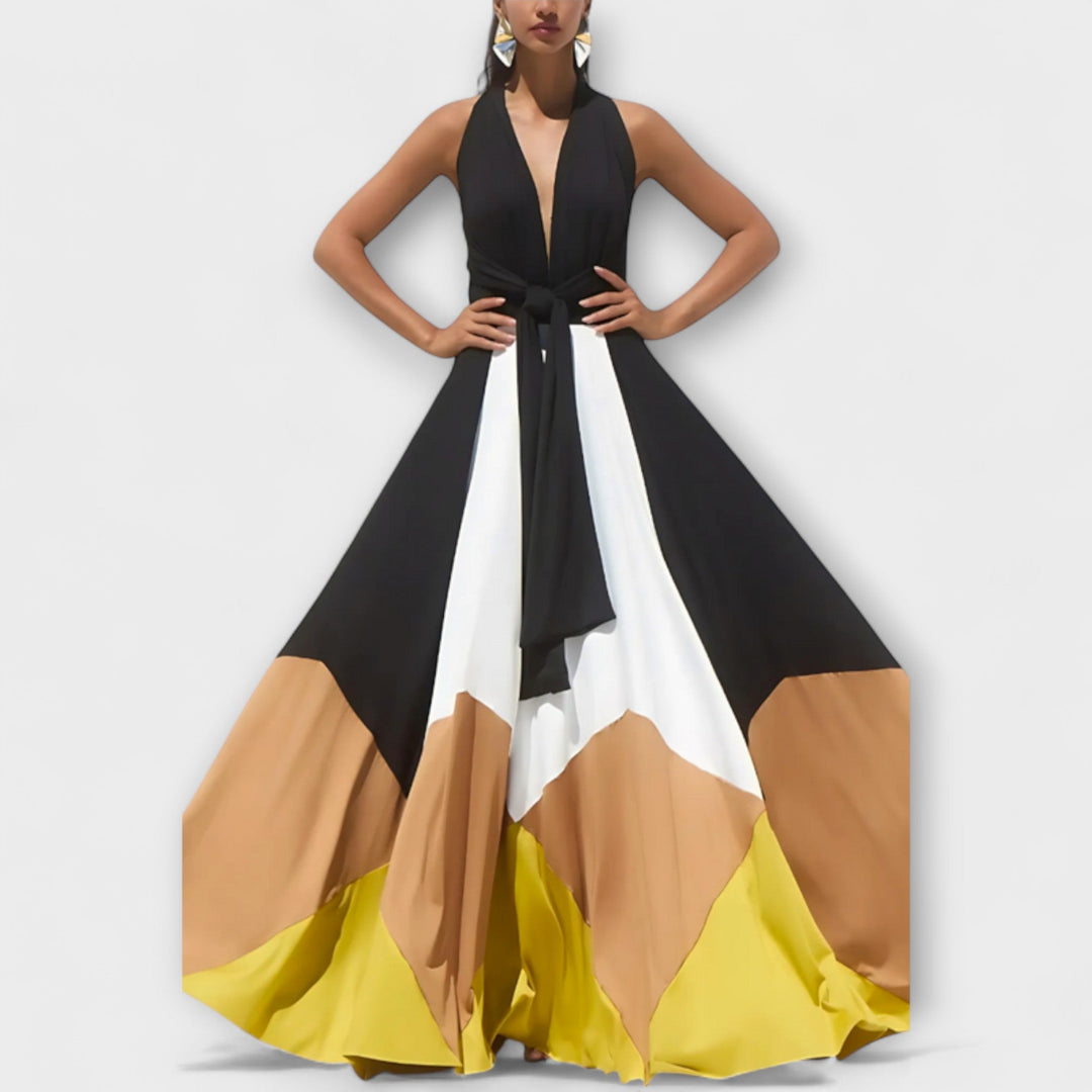 Nava - Vestido largo con la espalda descubierta