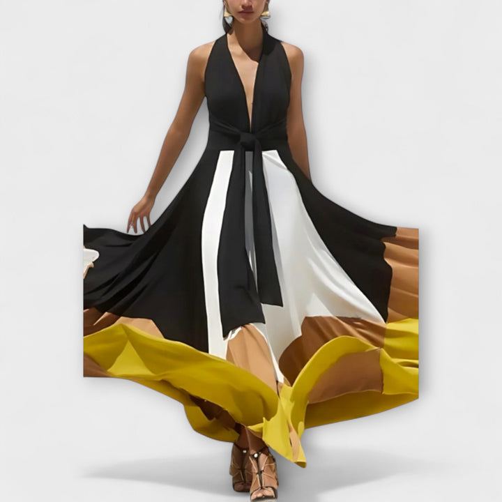 Nava - Vestido largo con la espalda descubierta