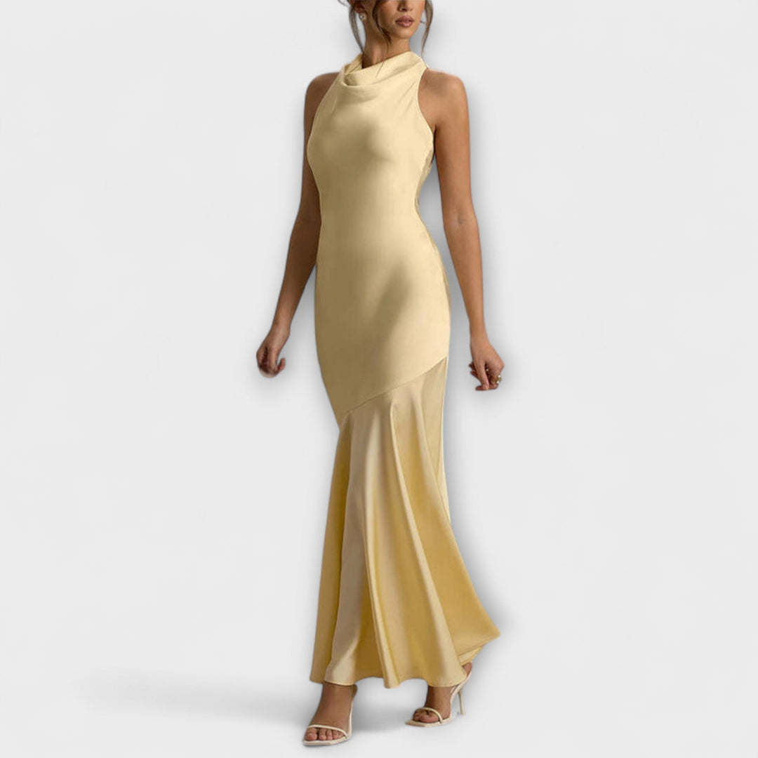 Lennon - Vestidos maxi elegantes de seda