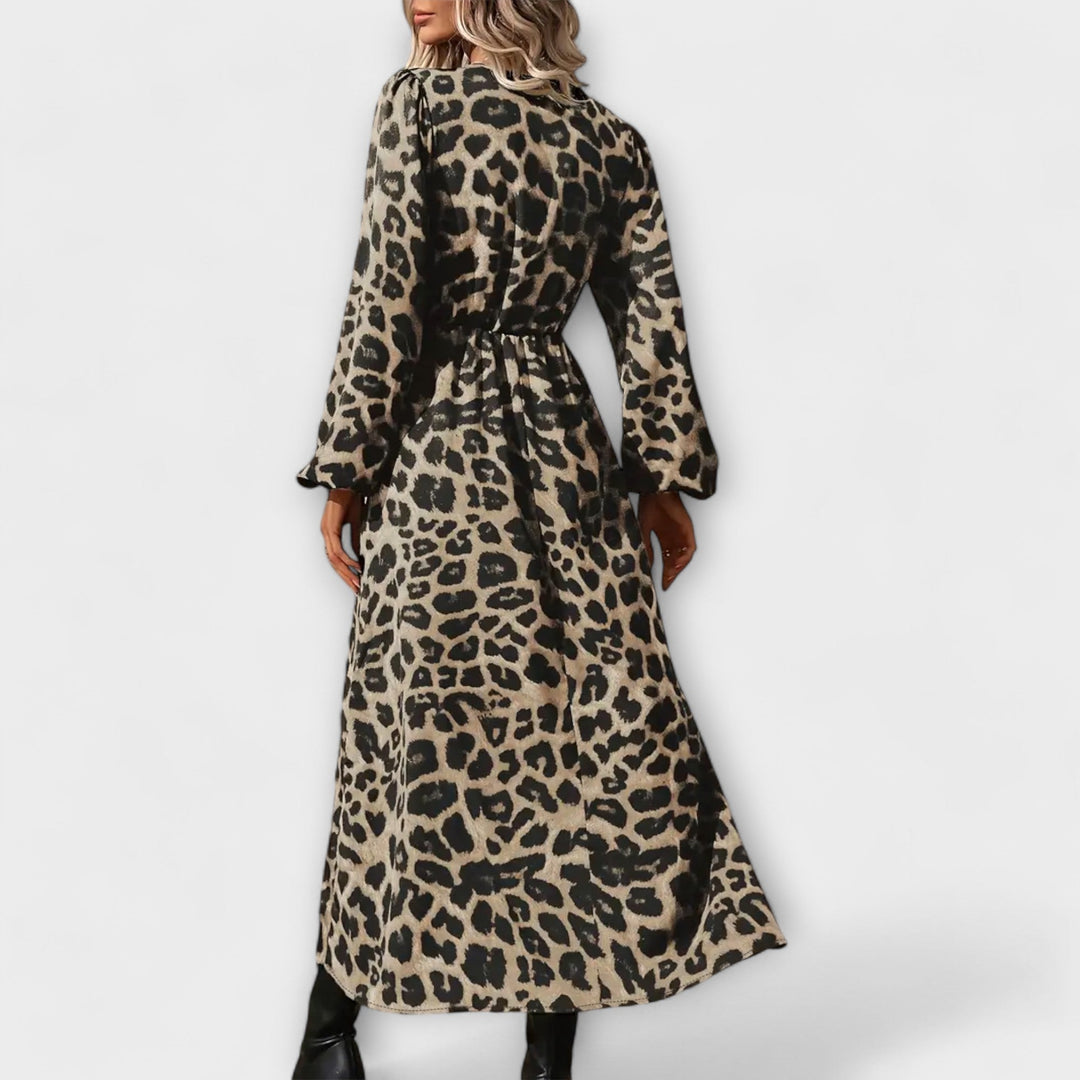 Natalie - Vestidos elegantes con estampado de leopardo