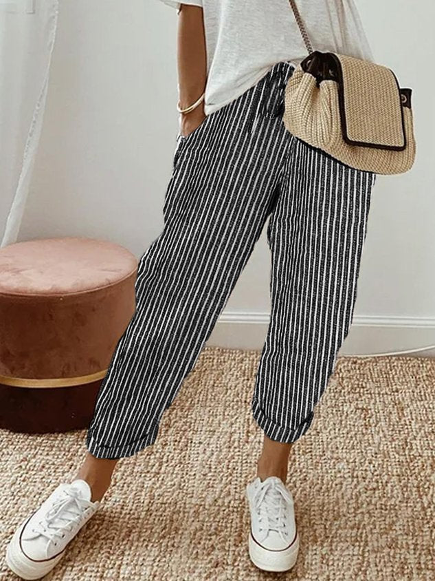 Helga | Pantalones de Lino Casual con Estilo