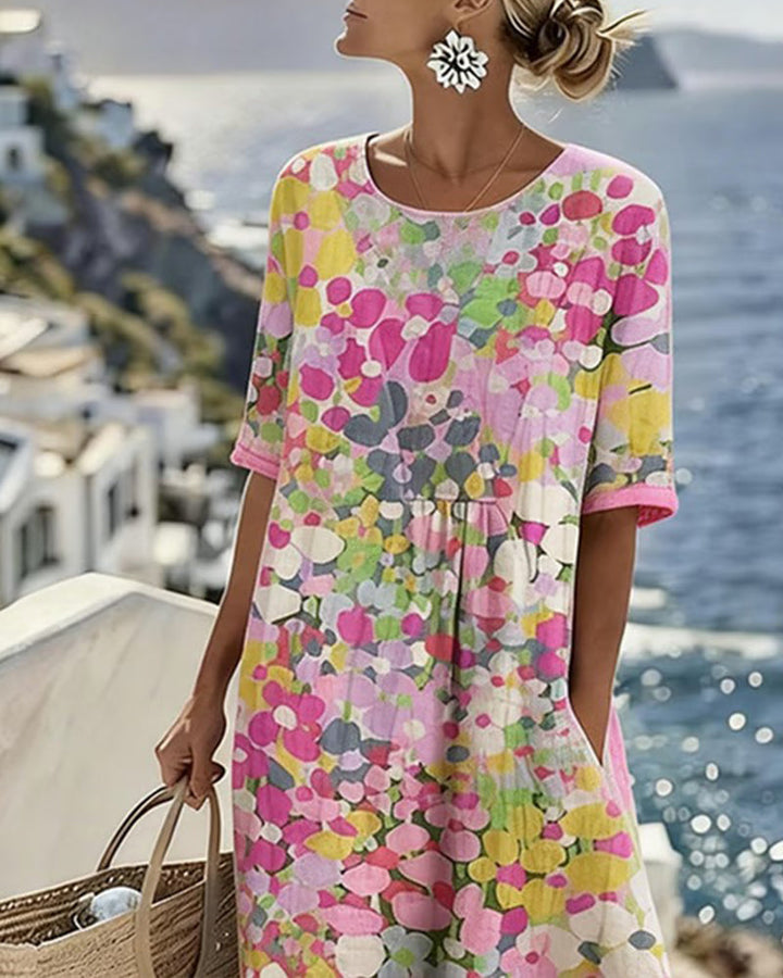 Elena™ - Elegante Vestido Midi Floral para el Verano