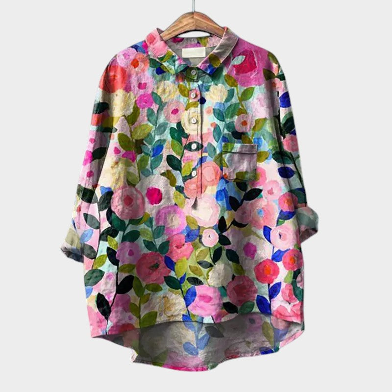 Lovina | Blusa con ribete de encaje