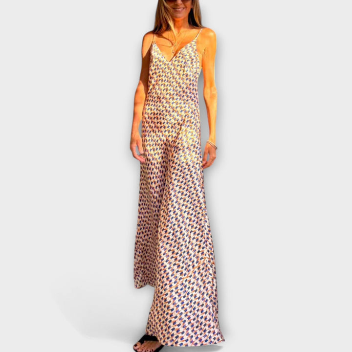 Tove - Vestidos maxi elegantes con estampado geométrico