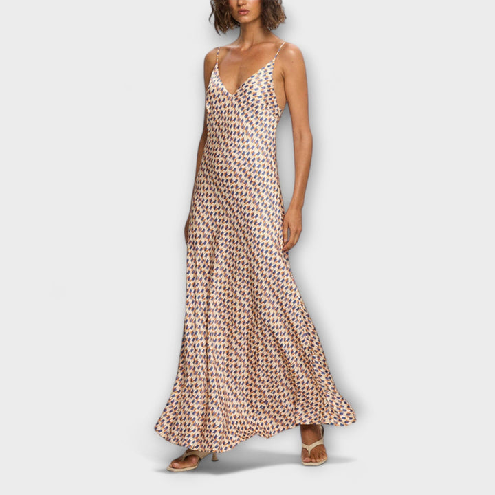 Tove - Vestidos maxi elegantes con estampado geométrico
