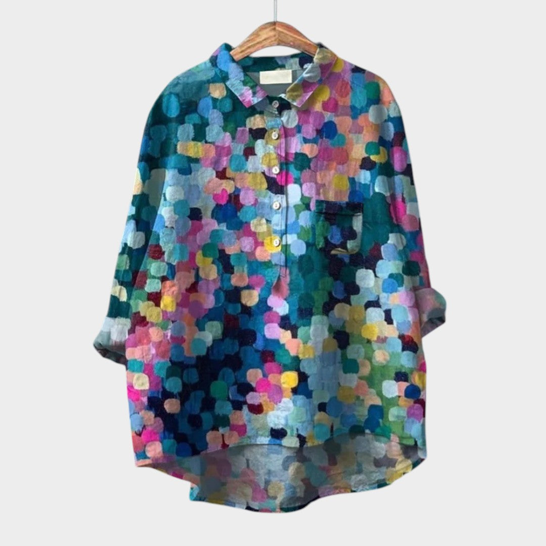 Fiorenza™ | Blusa de lino con diseño exclusivo