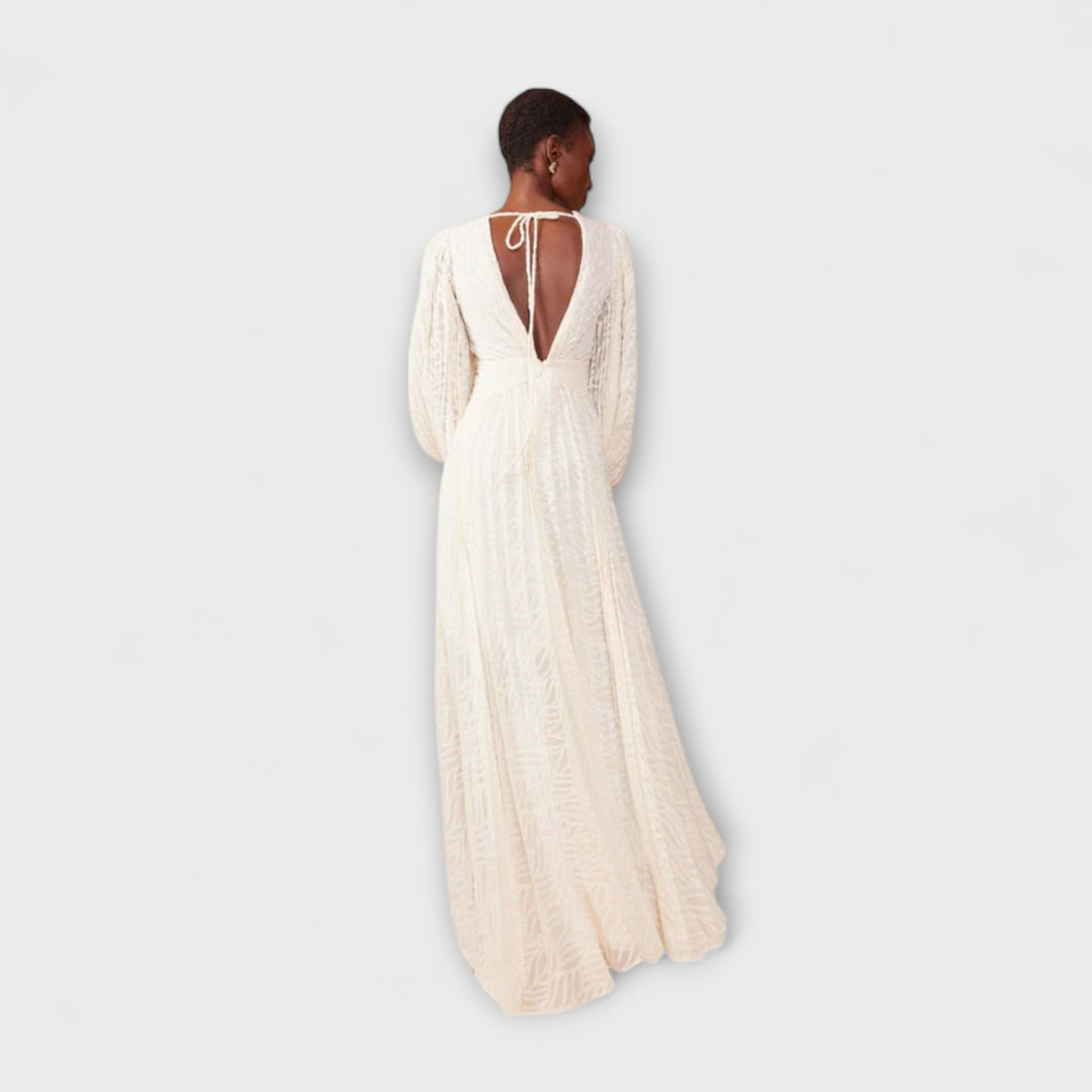 Elsa - Vestidos maxi color crema de Allegory