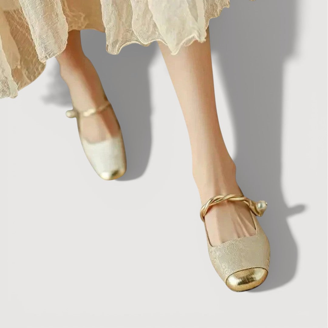 KRYSTAL – Zapatos de tacón bajo vintage
