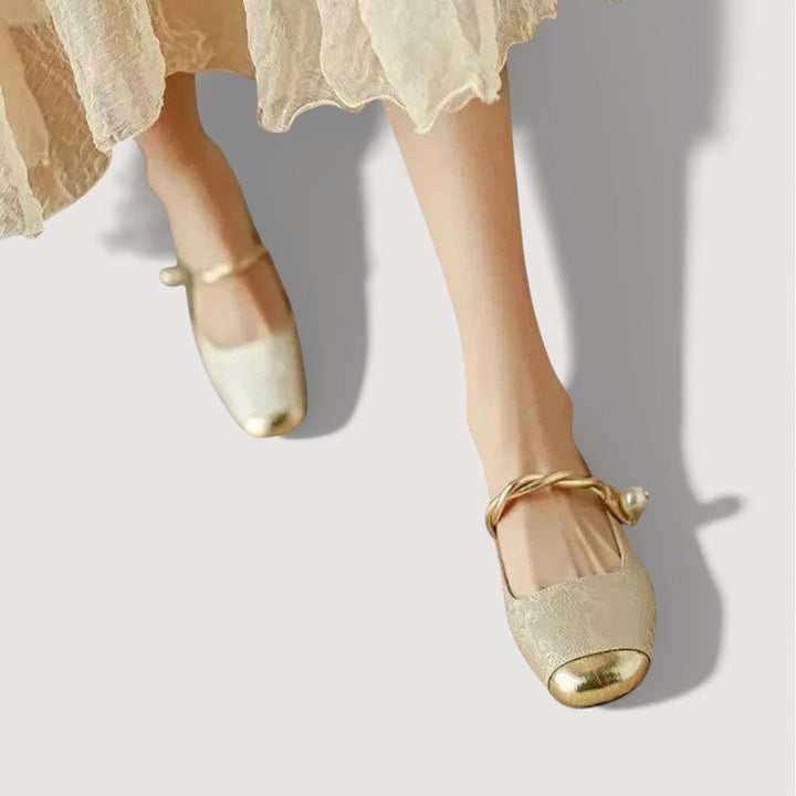 KRYSTAL – Zapatos de tacón bajo vintage