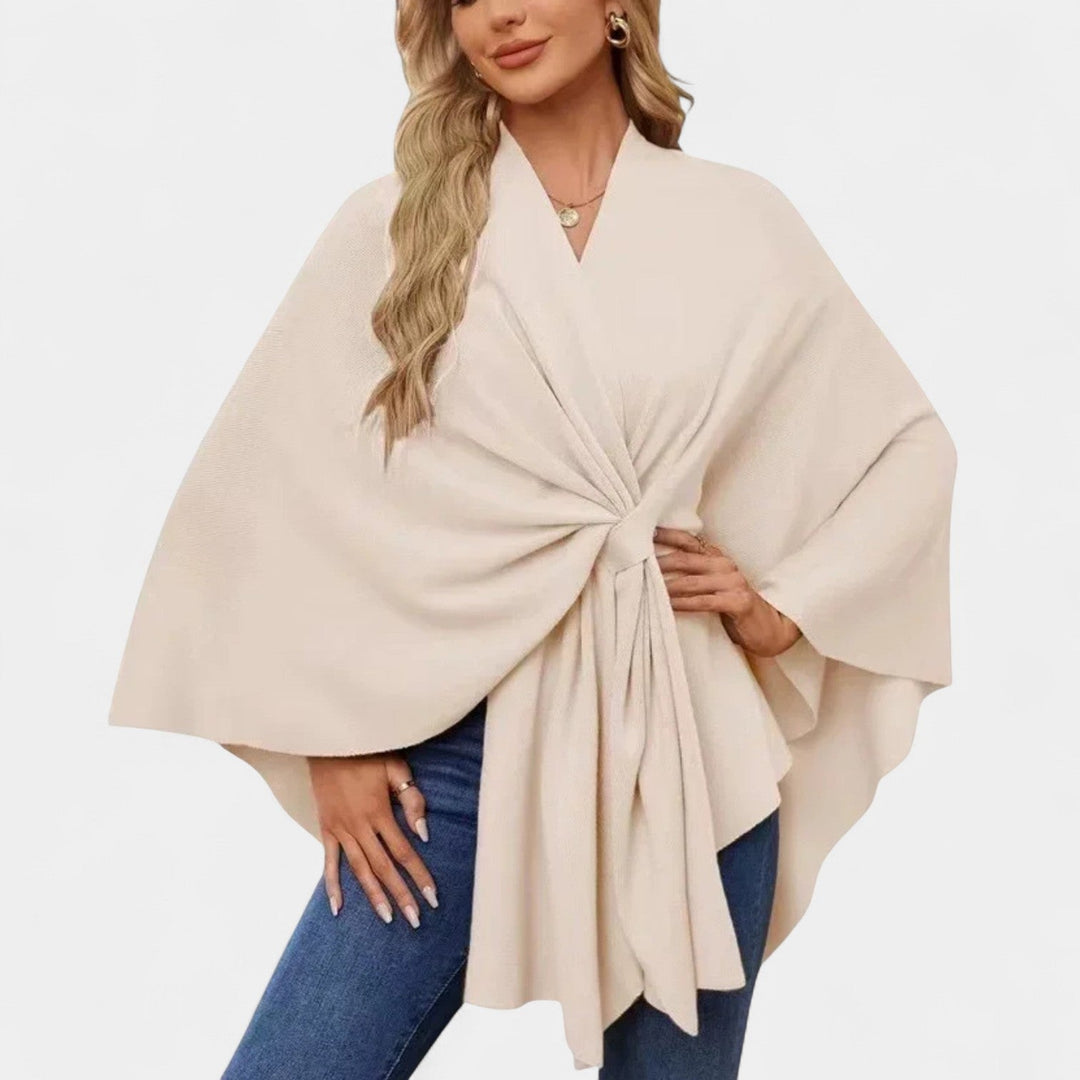 Daniela – Chaqueta elegante de caída suave con lazo
