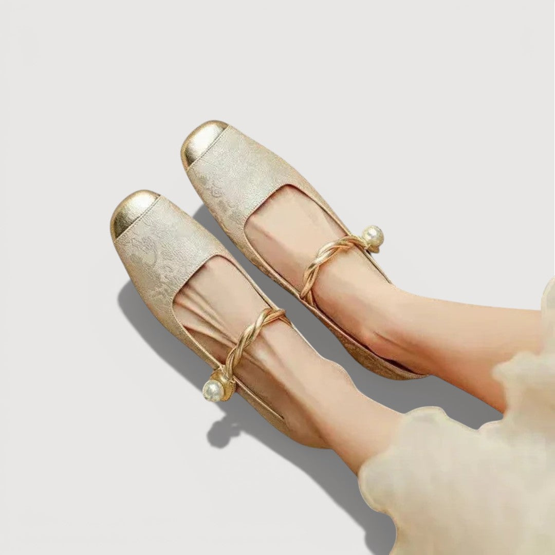 KRYSTAL – Zapatos de tacón bajo vintage