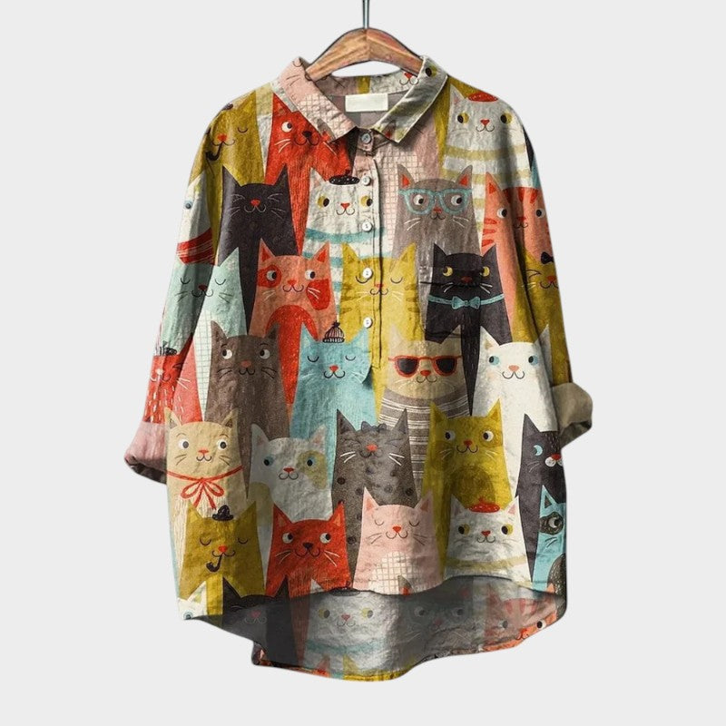 Astrid | Blusa premium con acabado de encaje
