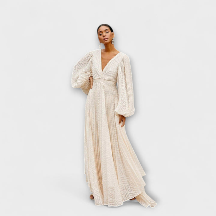 Elsa - Vestidos maxi color crema de Allegory