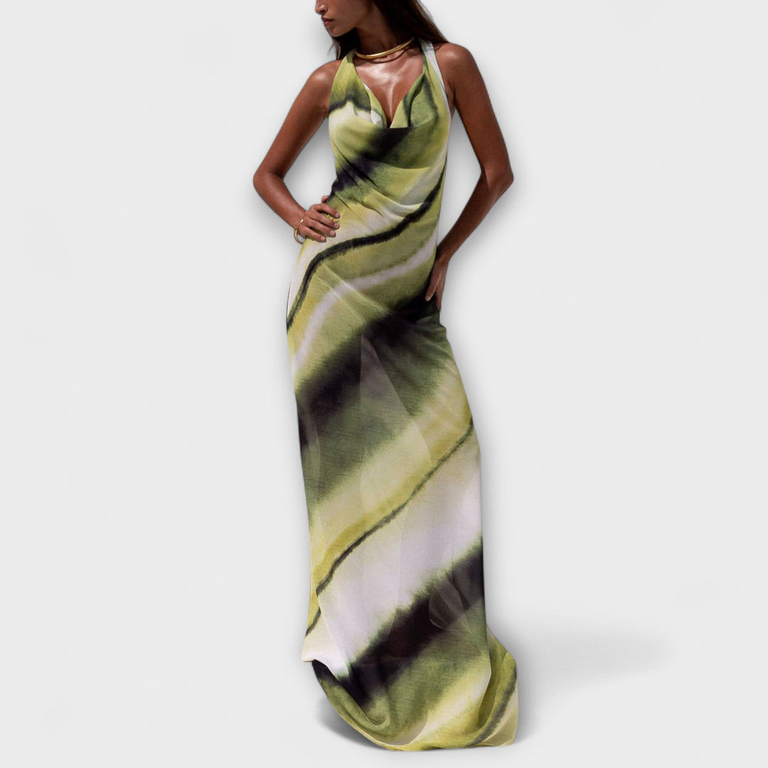 Vestidos maxi clásicos con degradado y tie-dye