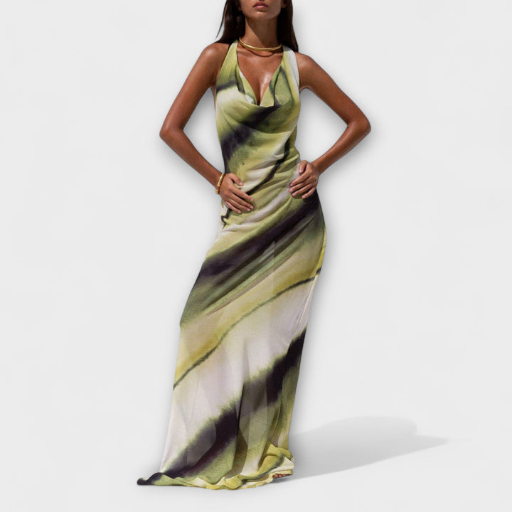 Vestidos maxi clásicos con degradado y tie-dye