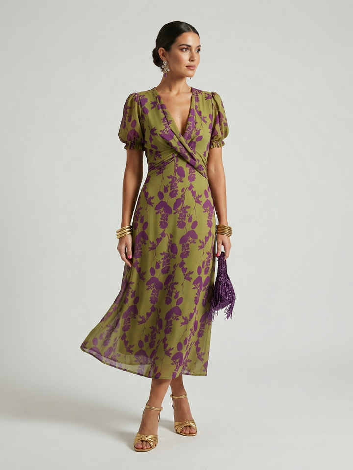 Camila™ | Vestido midi floral