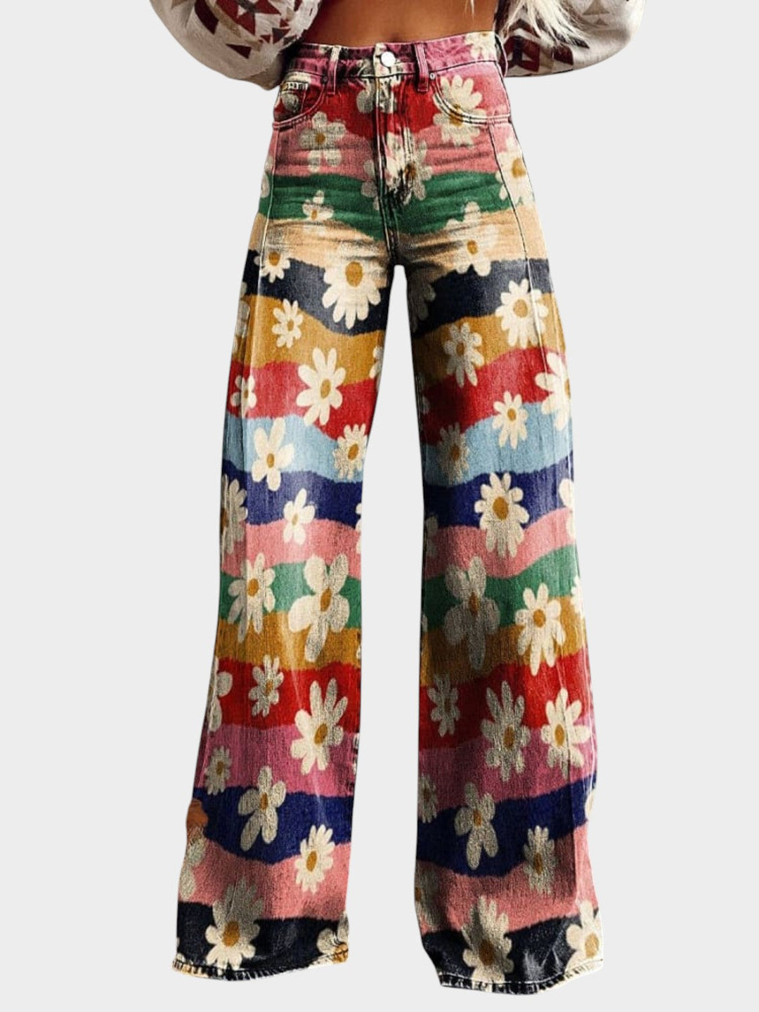 Léon™ | Pantalones Florales Elegantes