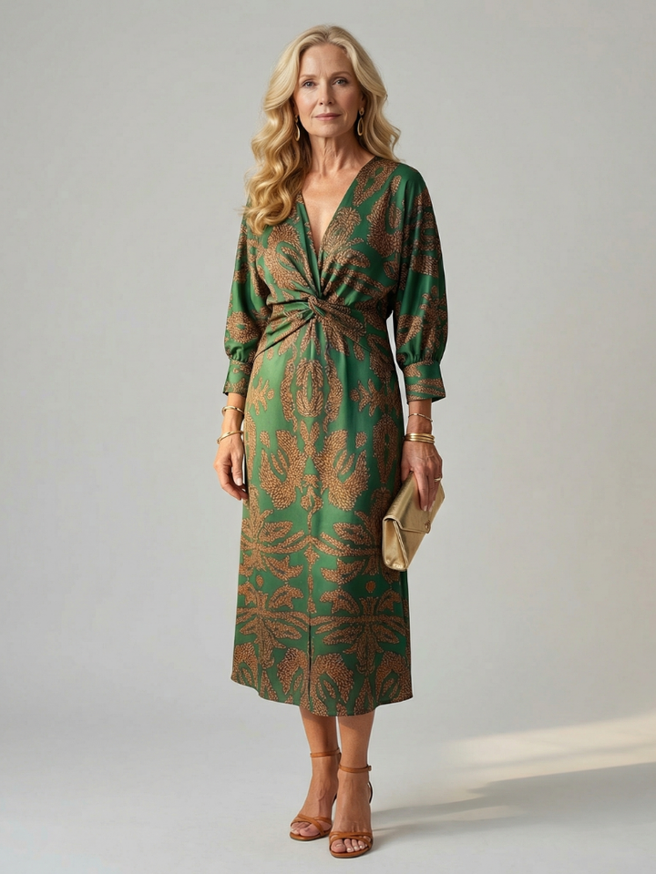 Valentina™ | Vestido midi cruzado