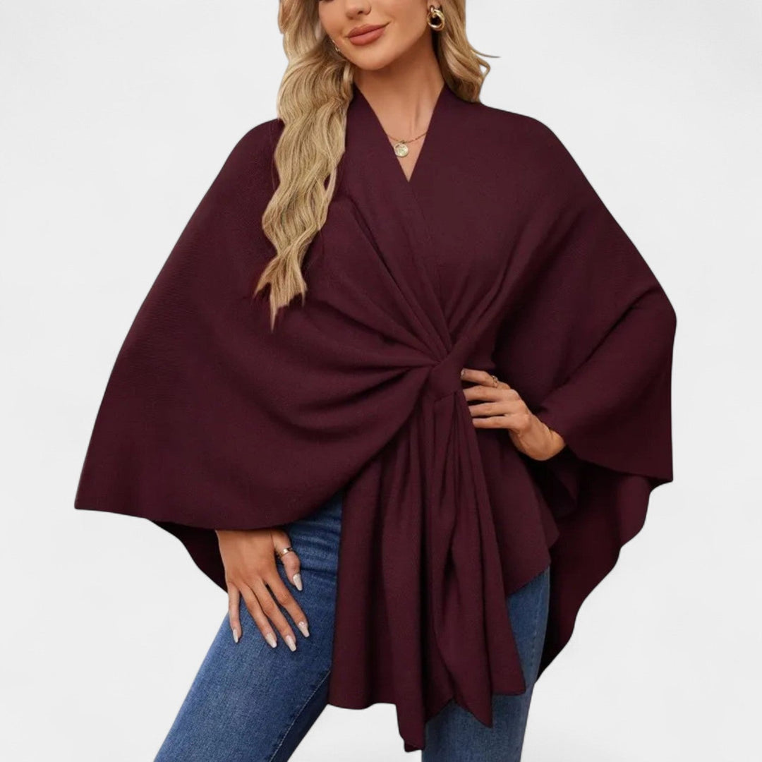 Daniela – Chaqueta elegante de caída suave con lazo