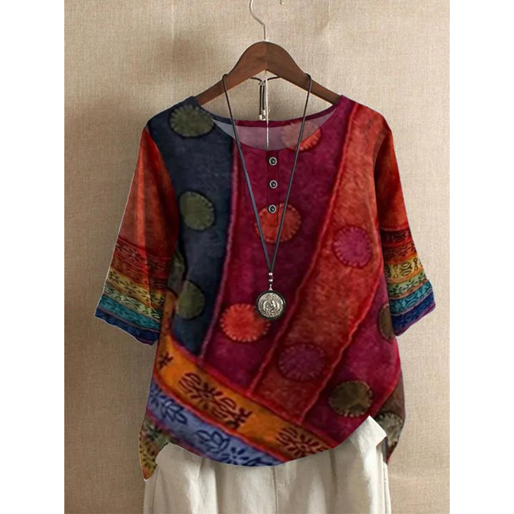 Valerie - top boho multicolor