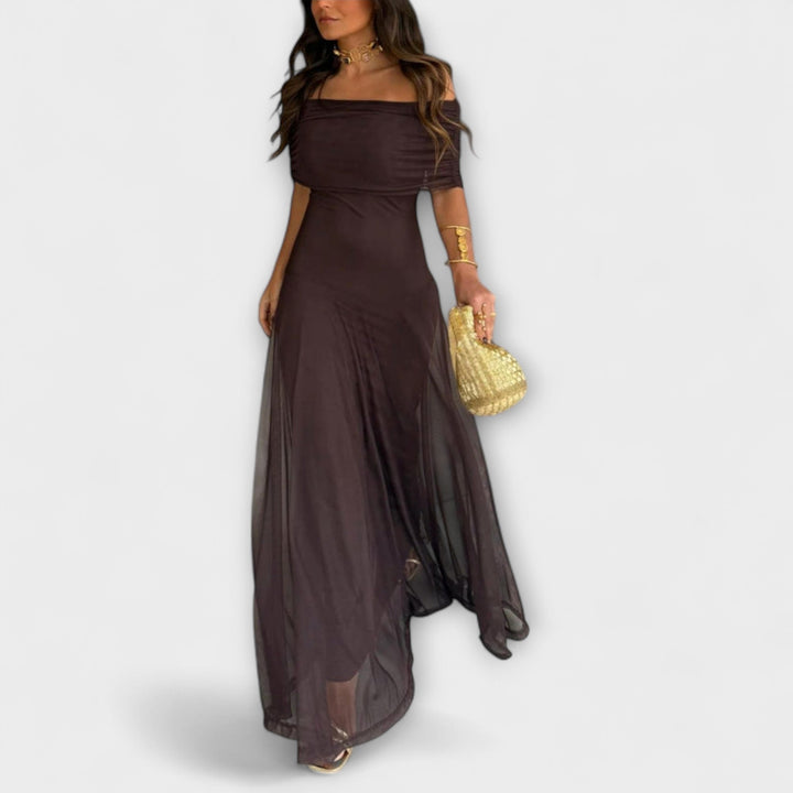 Louka - Toledo vestido maxi de un solo hombro