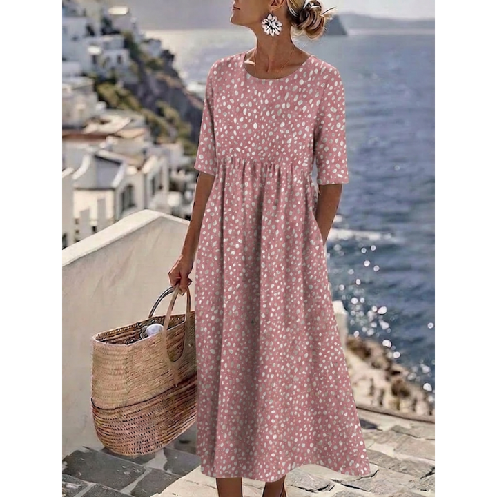 Tess™ | Vestido Midi Elegante con Diseño que Realza la Silueta