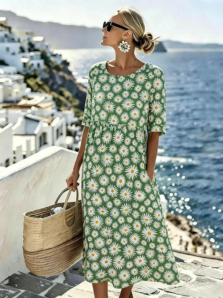 Daisy™ | Vestido Midi Pradera Floral