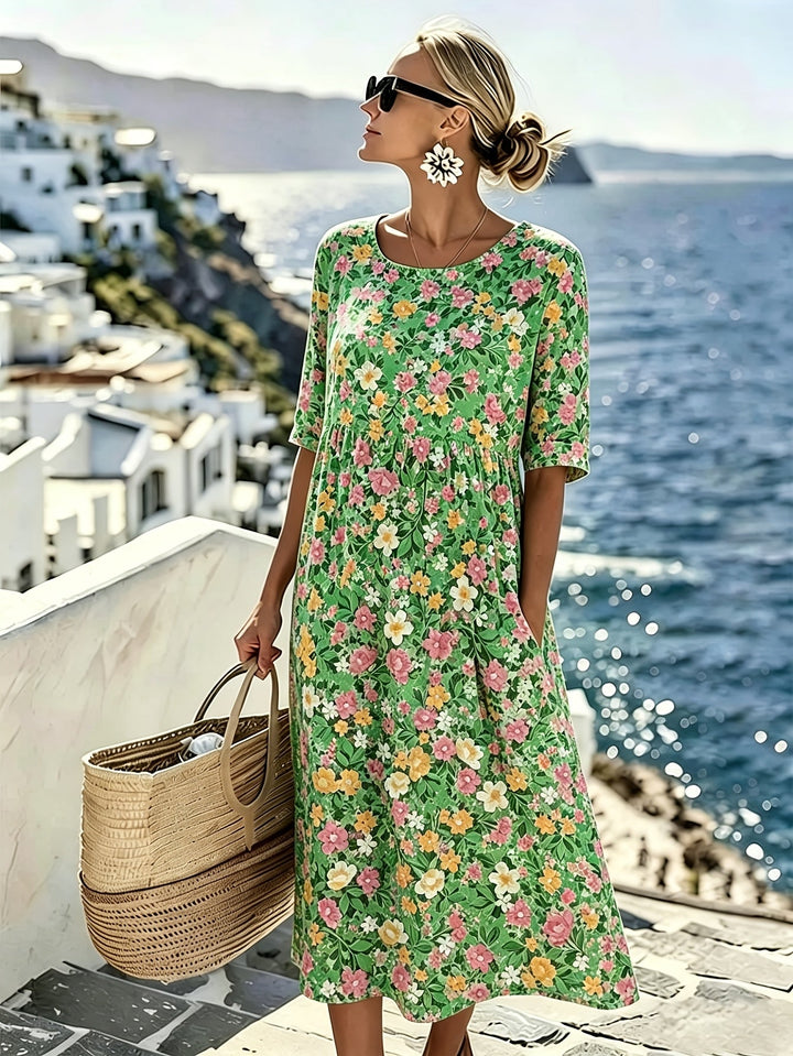 Grace™ - Elegante Vestido Midi Floral de Verano