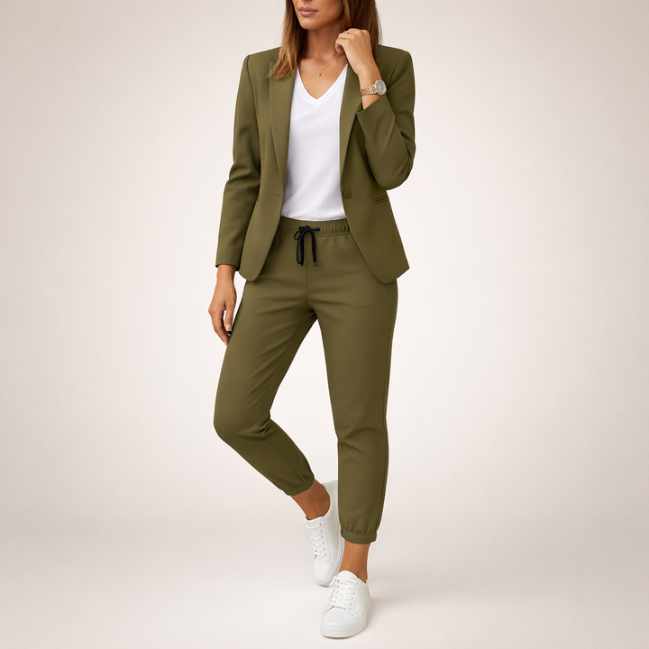 Eva™ | Conjunto de traje holgado con toque deportivo