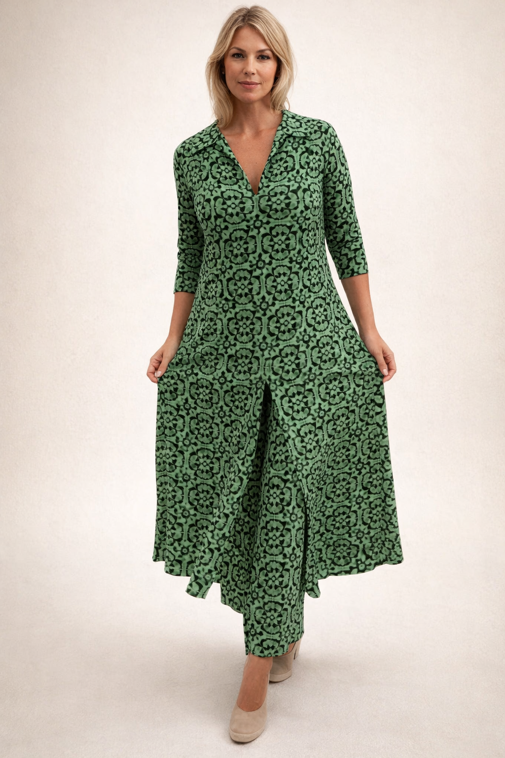 Margaret™ | Vestido Estampado