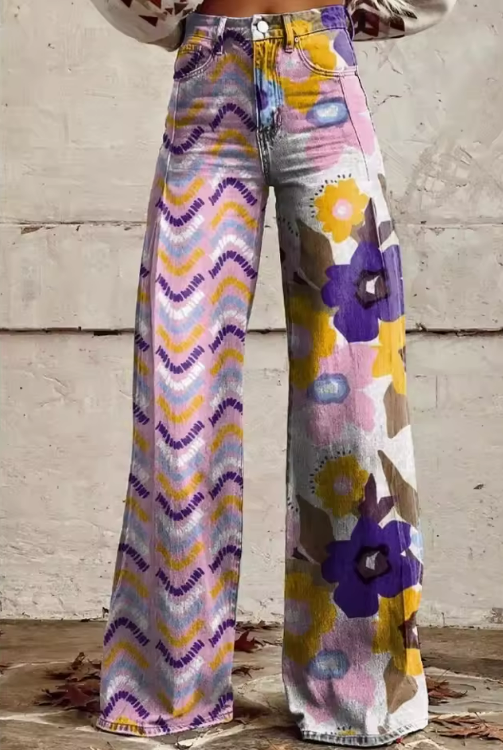 Isadora™ | Pantalones Boho Florales