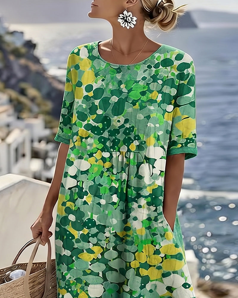 Elena™ - Elegante Vestido Midi Floral para el Verano