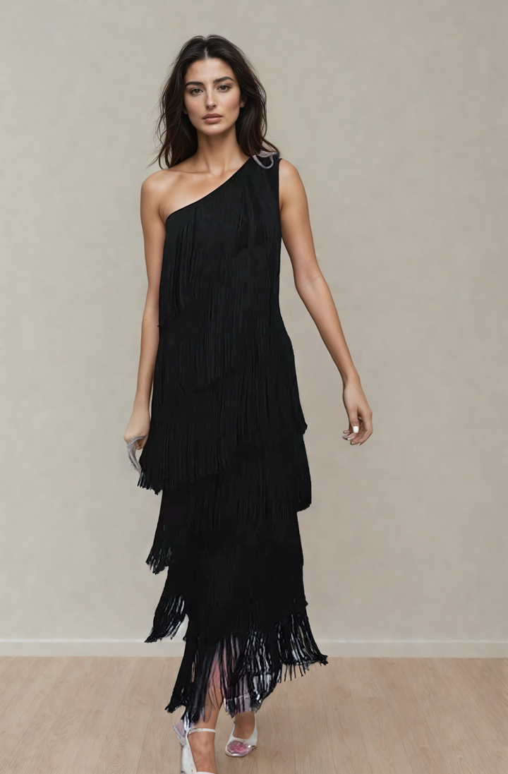 Lauren - Vestido Maxi con Borlas