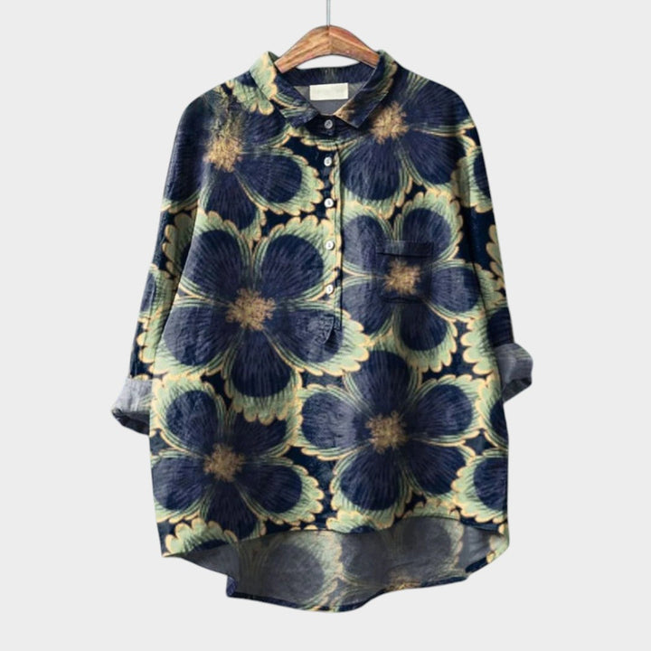 Soleil™ | Blusa de lino atemporal con estampado
