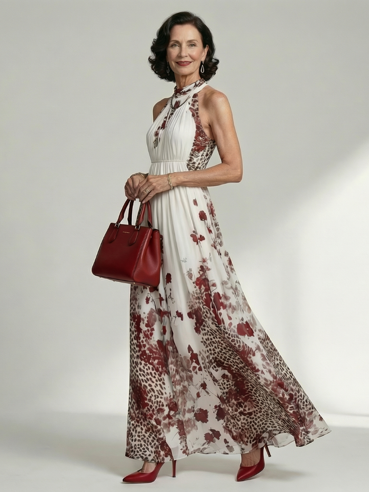 Alejandra™ | Vestido Maxi Plisado