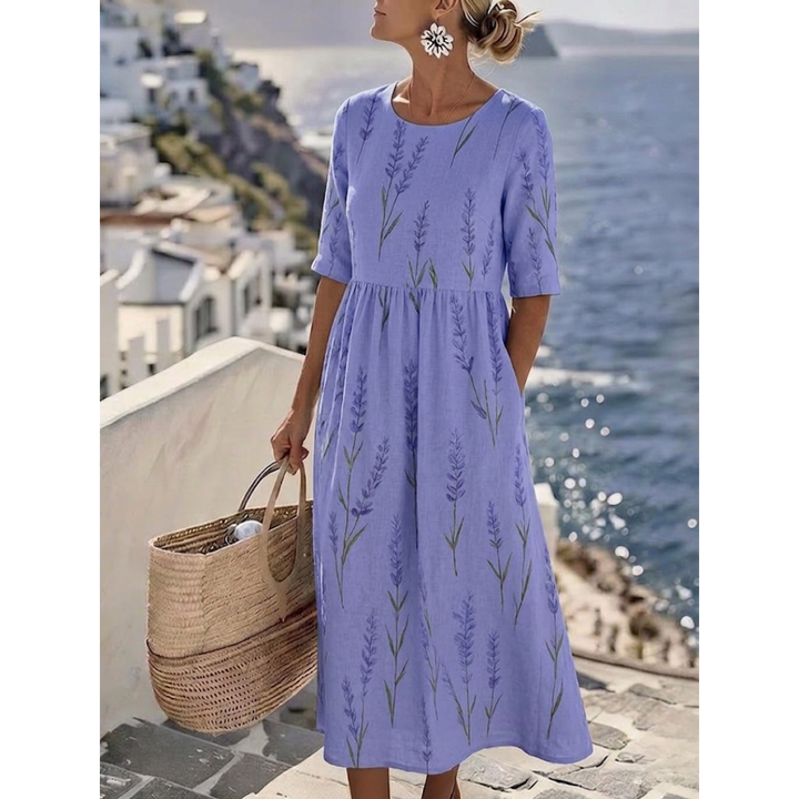 Sophia™ - Elegante Vestido Midi Floral para el Verano