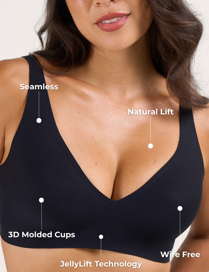 Sujetador Push-Up sin Costuras con Escote Profundo