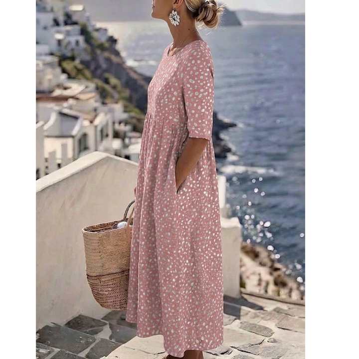 Tess™ | Vestido Midi Elegante con Diseño que Realza la Silueta
