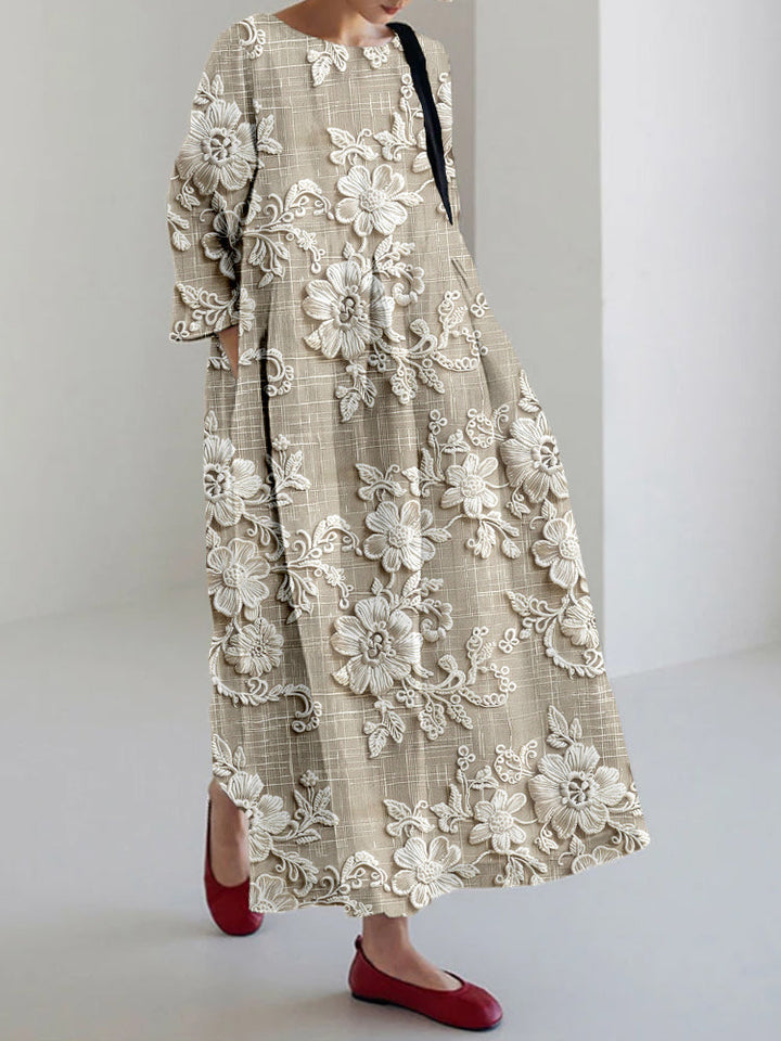 Avery - Elegante Vestido Maxi Estampado