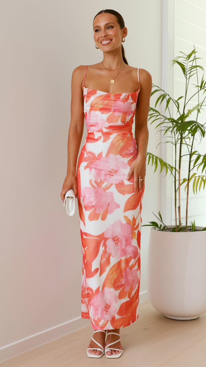 Ashley - Vestido largo floral