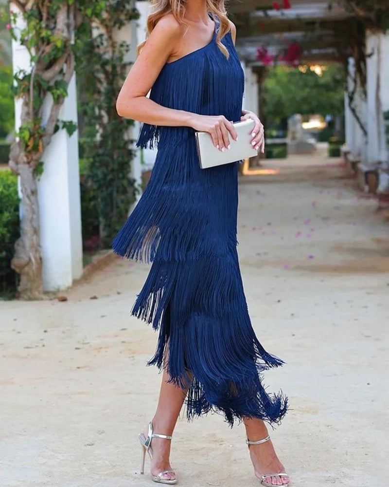 Lauren - Vestido Maxi con Borlas