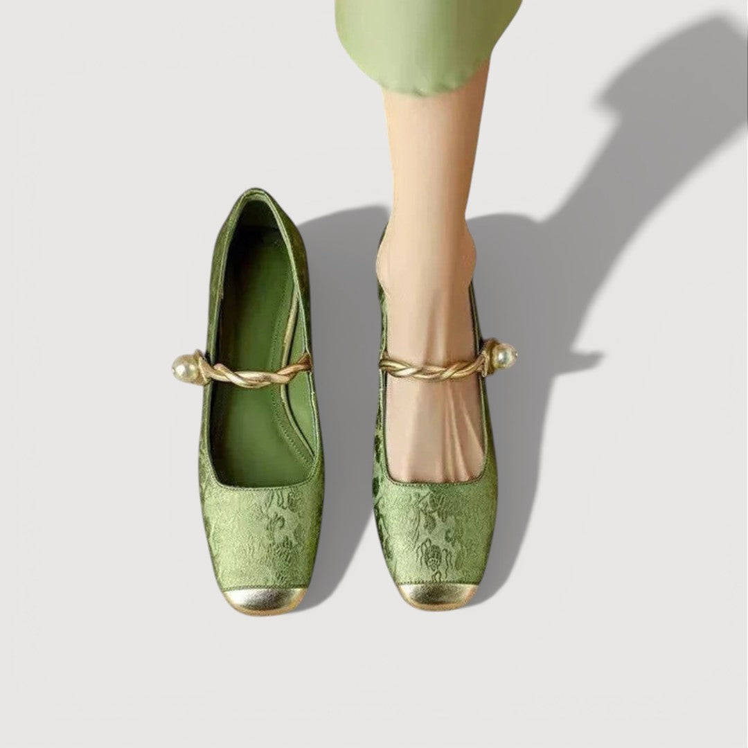 KRYSTAL – Zapatos de tacón bajo vintage