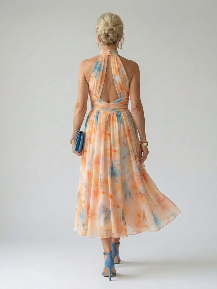 Lucía™ | Vestido midi halter