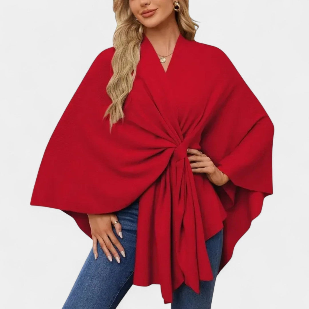 Daniela – Chaqueta elegante de caída suave con lazo
