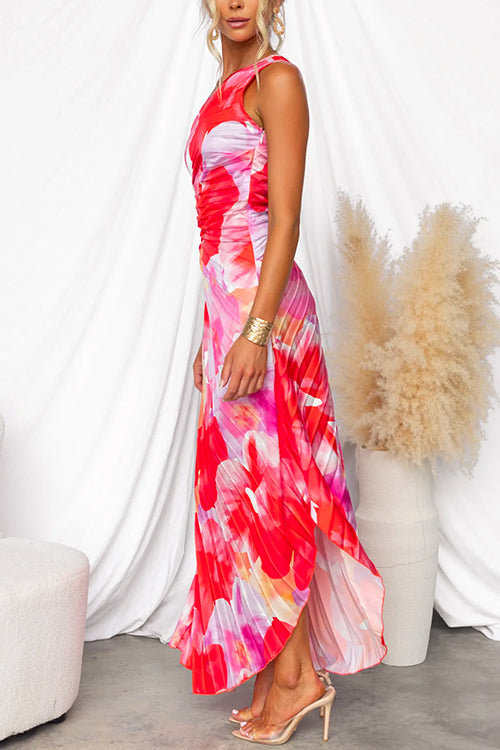 Kacie - Vestido Maxi Plisado para el Verano