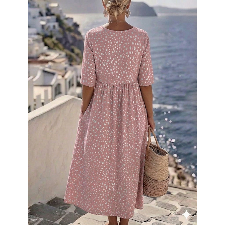 Tess™ | Vestido Midi Elegante con Diseño que Realza la Silueta