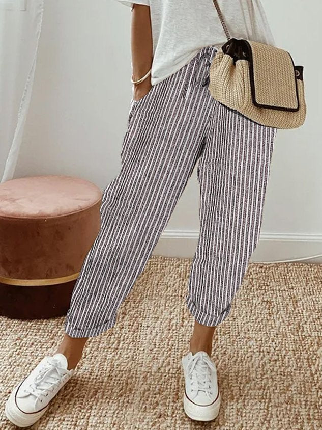 Helga | Pantalones de Lino Casual con Estilo