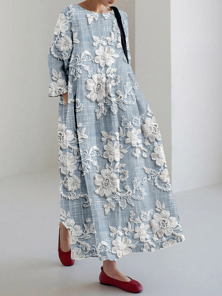 Avery - Elegante Vestido Maxi Estampado